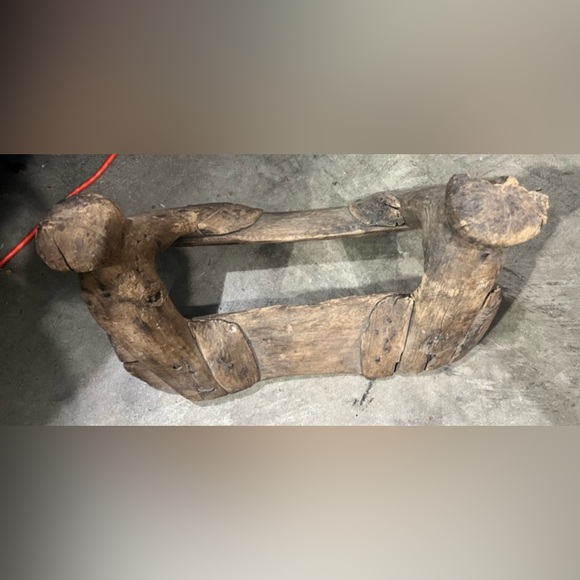 Antique Mexican Wooden Saddle Tree.19th Century, Primitive, Handmade - Picture 1 of 11